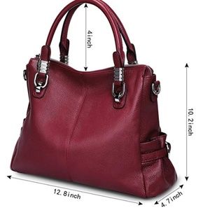 NEW WITH MANUFACTUER  S-ZONE Large Leather Handbag